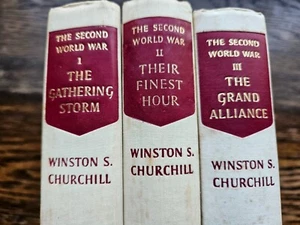 WINSTON S CHURCHILL BOOKS X 3 the gathering storm - Picture 1 of 4