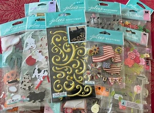 50 PAQUETES de pegatinas y adornos Jolee's - LOTE #337 - Imagen 1 de 17