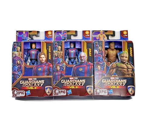 Guardians of the Galaxy 3 Epic Hero Series 4" Action Figures Set of 3 Cover