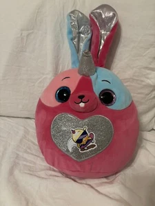 Rainbocorn PINK BUNNY Winged UNICORN 15” Plush Toy Animal By ZURU Snuggles - Imagen 1 de 6