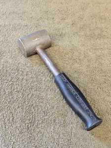 Cook Hammer Copper Brass Metal Handle Soft Rubber Grip Mallet Non Sparking - Picture 1 of 11