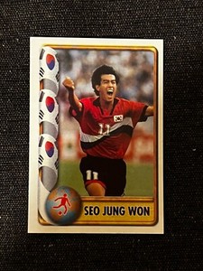 1998 SEO JUNG WON KOREA WORLD CUP CHAMPIONSHIP STICKER # 185 MINT