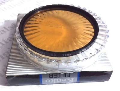 Professional Kenko 72mm Warming W12 Warm Orange Glass Lens Filter 72 mm Japan  - Image 1 of 3