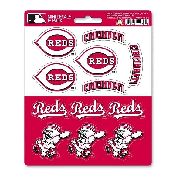 Cincinnati Reds MLB Vinyl Die-Cut Sticker Set / Decal Sheet *Free Shipping - Image 1 of 1