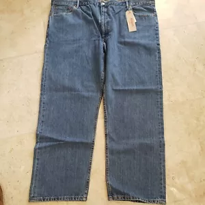 LEVI'S JEANS HERREN 505 NORMALE PASSFORM GERADE BEIN DENIM MED BLAUE JEANS 52X32 $ 69 NEU MIT ETIKETT - Bild 1 von 12