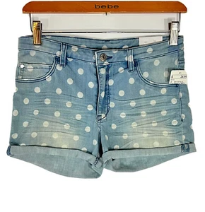 Pantalones cortos con esposas de jean para niñas H&M con lunares talla 14+ Plus - Imagen 1 de 3