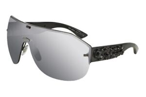 Dolce & Gabbana DG2150-B 1286/6G Silver-Black Swarovski Studded Sunglasses