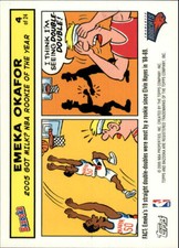 2005-06 Topps Bazooka Comics Charlotte Bobcats Basketball Card #4 Emeka Okafor