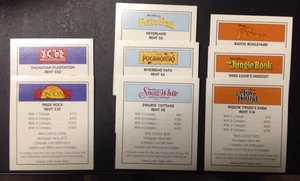Disney Edition Monopoly 2001 Replacement Pieces Deed,Magic Moment,showtime,money - Picture 1 of 7