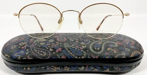 Charmant Satin Gold Half Rim Eyeglasses Frame 46-20-140 CH8454 DA Vtg Japan - Picture 1 of 20