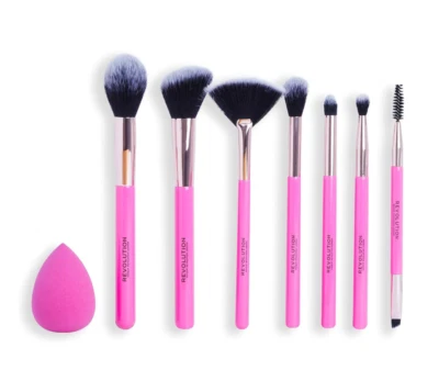 Makeup Revolution The Brush Edit Pinselset, Make-up Pinsel, 8-teilig