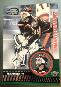 MANNY FERNANDEZ-2004 PACIFIC INVINCIBLE-ACETATE 🏒 HOCKEY CARD-MINNESOTA WILD 47 - Picture 1 of 3