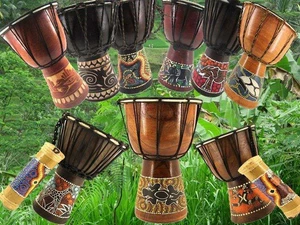Ca 60 Modelle Djembe Trommel Bongo Drum 70cm 60cm 50cm 40cm 30cm 20cm Afrika - Bild 1 von 101
