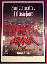 Slipknot Tour Poster Jagermeister Music Tour Spring 2004  signed by all member