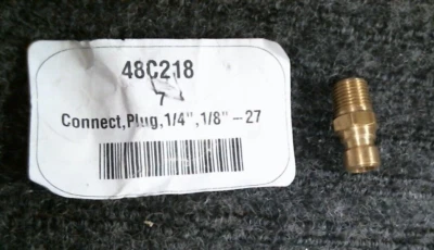 PARKER 48C218 Quick Connect, Plug, 1/4", 1/8"-27. PN251. PACK OF 2 - Image 1 of 3