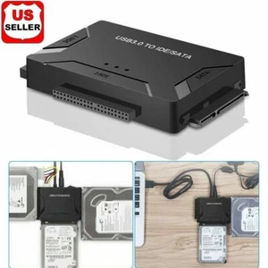 USB 3.0 to IDE & SATA Converter External Hard Drive Adapter Kit 2.5"/3.5" Cable - Picture 1 of 11