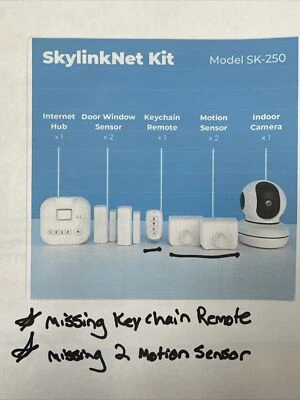 SkyLink Wireless Alarm, Camera Deluxe Security System - Echo Alexa Please Read - Image 1 of 3