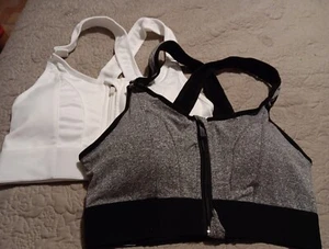 Verstellbarer Damen BH Grau & Weiß. Größe Large (fällt klein aus) (SKU 296) - Bild 1 von 5