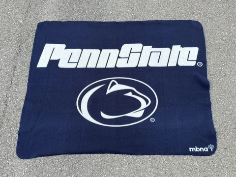 Penn State Nittany Lions NCAA Logo Spell Out Soft Fleece Plush Throw Blanket Cover