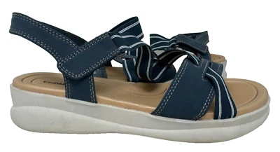 Sandalias cómodas Croft & Barrow para mujer rápidas con tiras azul marino talla: 7,5 92Q Foto 1 de 4