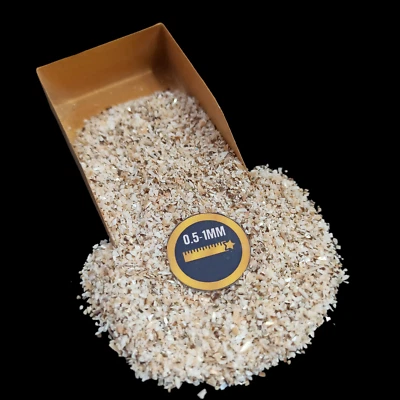 Piedra preciosa concha de abulón triturada gruesa 0,5-1 mm para hacer joyas Foto 1 de 4