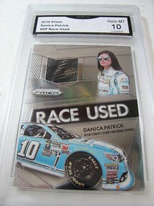 DANICA PATRICK 2016 PRIZM RACE USED TIRE # DP GRADED 10  B