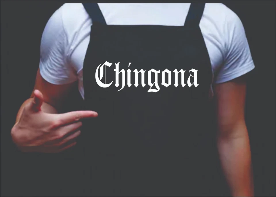 Avental masculino Chingona engraçado para churrasco, avental masculino para grelhar  - Imagem 1 de 1