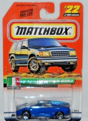 MATCHBOX TREASURE HUNT MB 2000 LOGO LAMBORGHINI DIABLO #22 - Image 1 of 2
