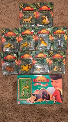 1994-95 Lion King Deluxe Collectable Figures and Once Upon A Time Playset - Image 1 of 4