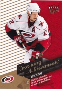 ERIC STAAL, CAROLINA HURRICANES, RARE 2009-10 'CROWNING ACHIEVEMENTS' NHL CARD. - Picture 1 of 1