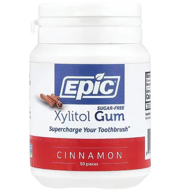 Epic Dental жевательная резинка без сахара ксилит - корица 50 шт - Изображение 1 из 1
