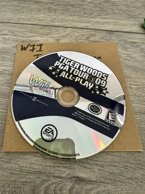 Tiger Woods PGA Tour 09 All-Play Nintendo Wii Game Disc Only EA Sports Go - Image 1 of 4
