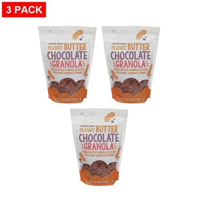 Trader Joe’s Peanut Butter Chocolate Granola 12 Oz - Pack of 3 - Image 1 of 2