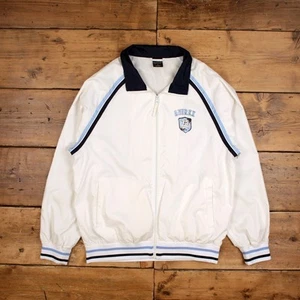 Vintage Avirex Windbreaker Jacket L 90s Bomber Raglan White - Picture 1 of 7