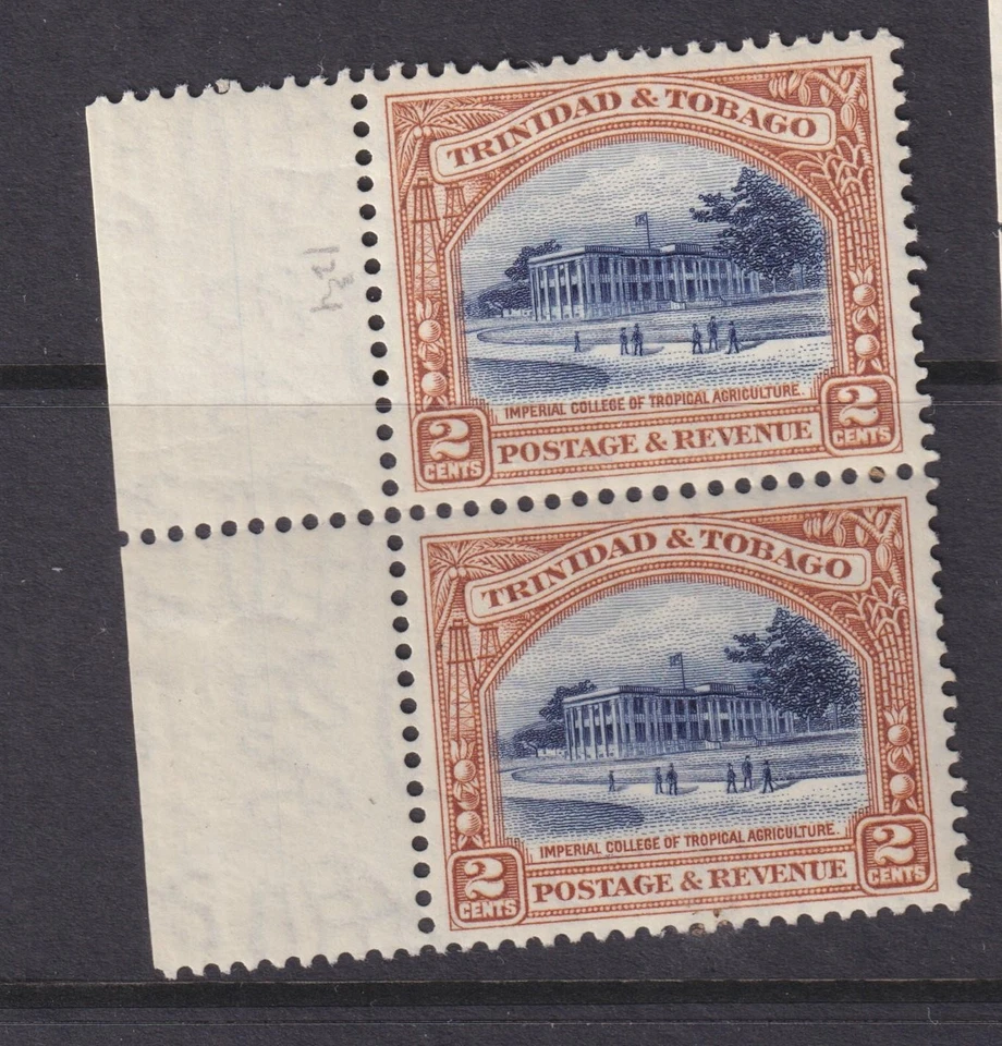 TRINIDAD & TOBAGO, 1936 2c. Ultramarino y marrón, perf.12 1/2c. par, mnh./lhm. Foto 1 de 1