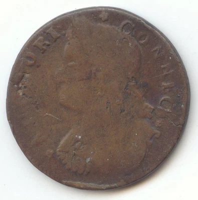 Centavo de cobre colonial Connecticut 1787, detalles en muy buen estado Foto 1 de 2