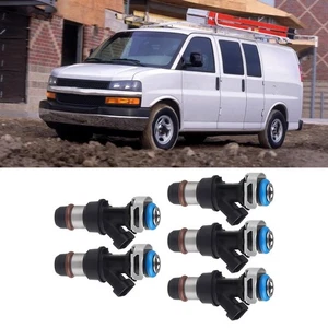 Set of Five Fuel Injectors for Various For GMC and For Chevy Models For V8 - Picture 1 of 12