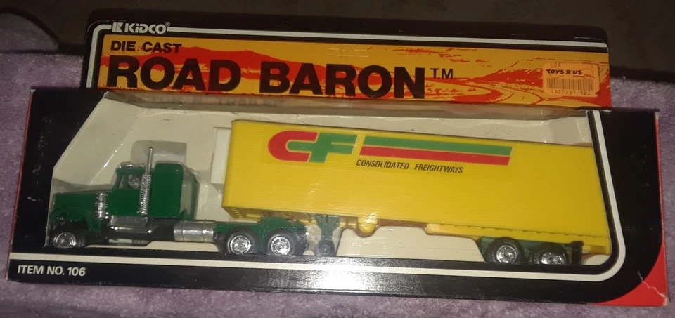 RARE VINTAGE 1979 KiDCO ROAD BARON CF TRACTOR TRAILER CONSOLIDATED FREIGHTWAYS - Image 1 of 4