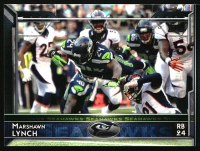 2015 Topps #206 Marshawn Lynch Seattle Seahawks - Image 1 of 2