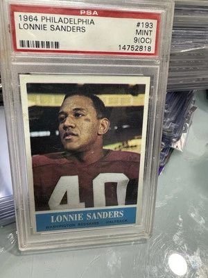 1964 PHILADELPHIA #193 LONNIE SANDERS PSA 9 Oc 14752818 - Image 1 of 4