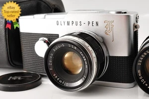 2 Objektive [ N neuwertig ] OLYMPUS PEN F 35mm Halbrahmen 38mm F1,8 + 100mm F3,5 JPN #1141 - Bild 1 von 16