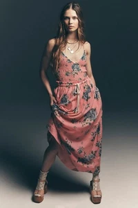 Neu mit Etikett Free People Seaside Damen-Set rosa Pfingstrose Rock & Body Oberteil Small S - Bild 1 von 5