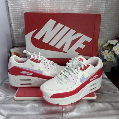 NUEVO Nike Air Max 90 LV8 NBY HF5073-133 Sirena Red Sail Mujer Talla 9 Foto 1 de 4