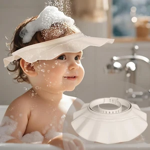 Baby Shower Cap Hat Soft Adjustable Bath Head Cap Visor for Washing Hair Safe Sh - Picture 1 of 7