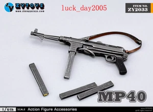 Figura de acción ZY Toys ZY2033 WWII alemana MP40 1/6 ajuste 12" - Imagen 1 de 8