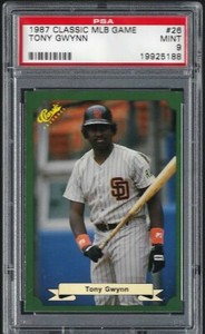 1987 Classic Green MLB Game #26 Tony Gwynn San Diego Padres PSA 9 Mint 19925188