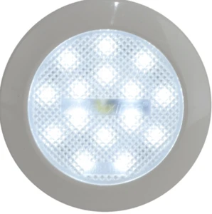 MAXXIMA M84441 3" 15-LED ROUND INTERIOR CARGO LIGHT w/WHITE & CHROME BEZEL *UBB - Picture 1 of 2