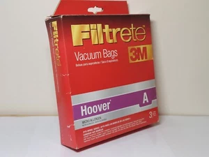 3M Filtrete 64700A Hoover A Vacuum Bags Package Has 3 Bags NEW - Picture 1 of 5