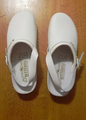 BUTTERFLY SUPERLEGGERA ZOCCOLO CLOGS SANITARIO IN PELLE taglia 40 - Imagen 1 de 3