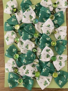 St Patrick’s Day ☘️ Dog Grooming Bows Pack 18 - Picture 1 of 3